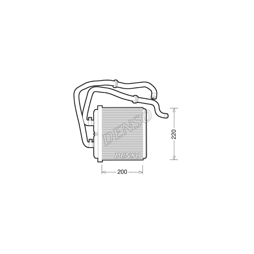 DENSO Wärmetauscher, Innenraumheizung DRR12003