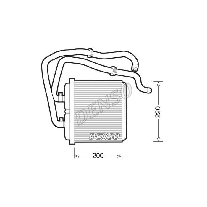 DENSO Wärmetauscher, Innenraumheizung DRR12003