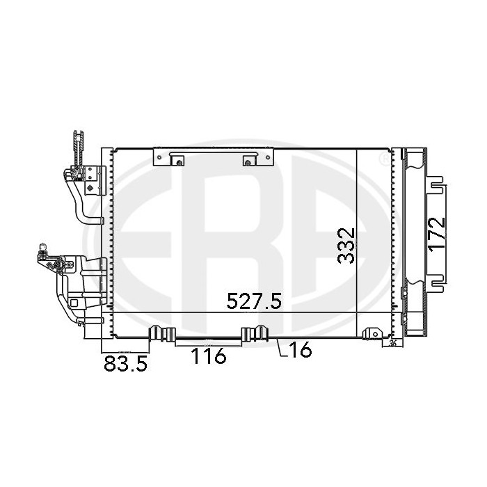 ERA Kondensator, Klimaanlage 667015