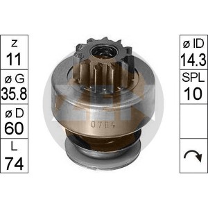 ERA Freilaufgetriebe, Starter ZN0764