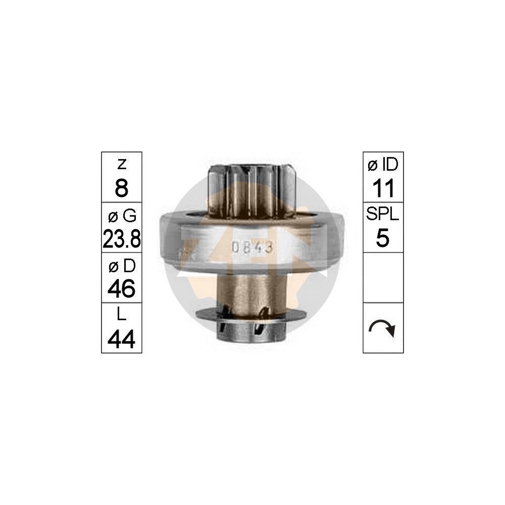 ERA Freilaufgetriebe, Starter ZN0843