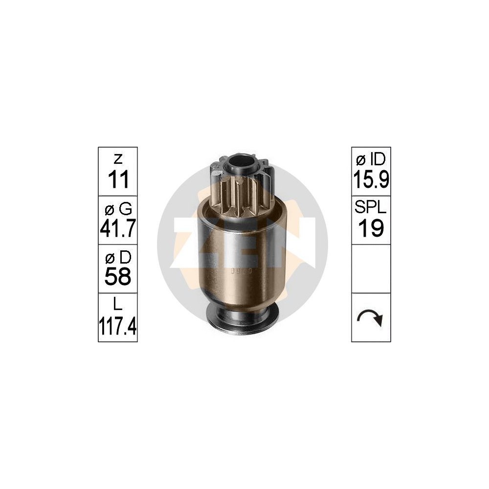 ERA Freilaufgetriebe, Starter ZN0920