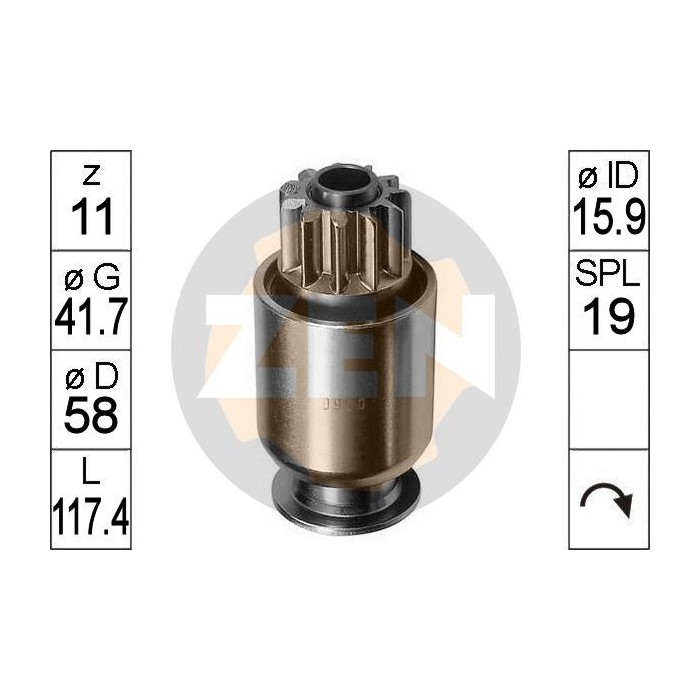 ERA Freilaufgetriebe, Starter ZN0920