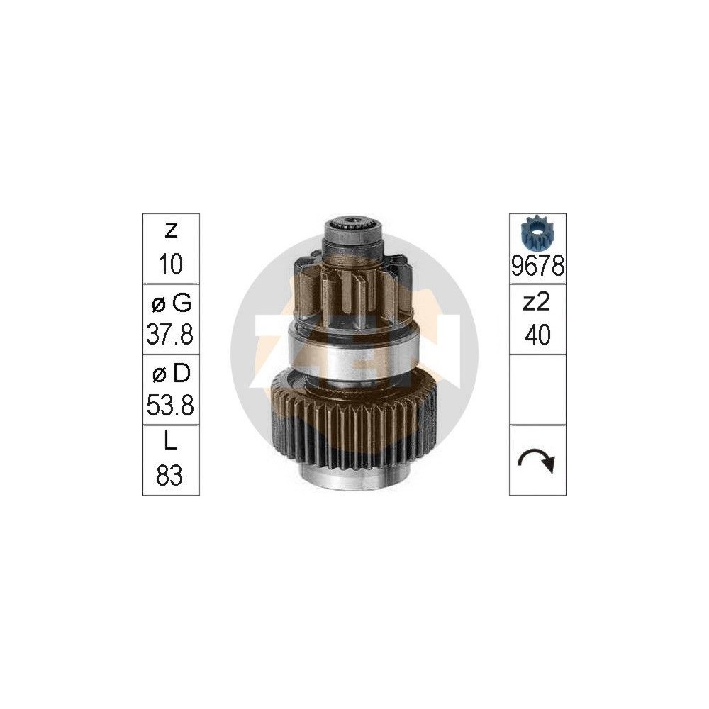ERA Freilaufgetriebe, Starter ZN0954