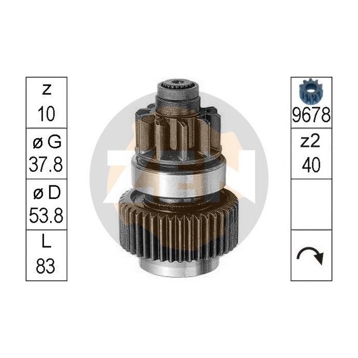 ERA Freilaufgetriebe, Starter ZN0954