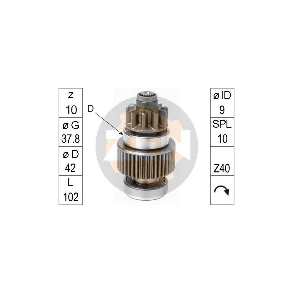 ERA Freilaufgetriebe, Starter ZN1097