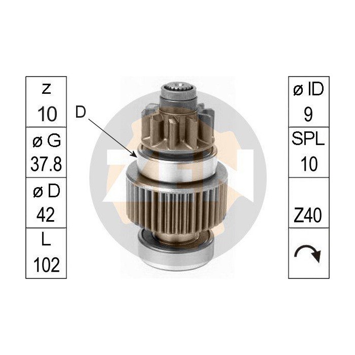 ERA Freilaufgetriebe, Starter ZN1097