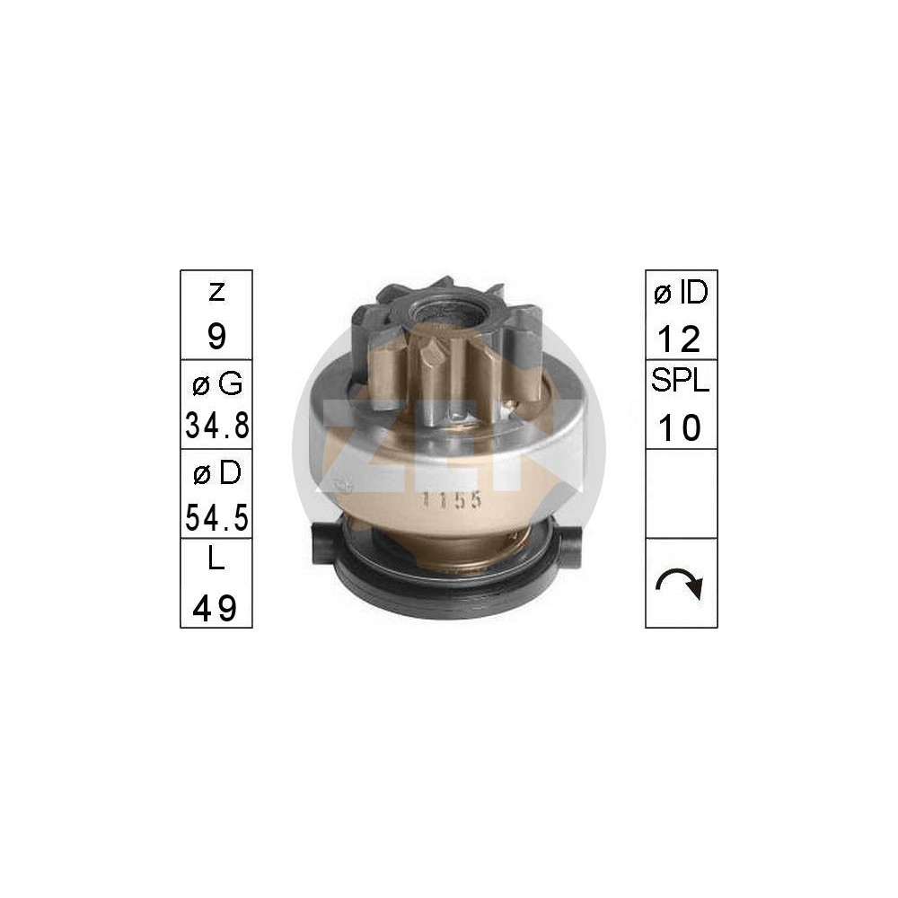 ERA Freilaufgetriebe, Starter ZN1155