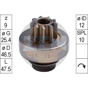 ERA Freilaufgetriebe, Starter ZN1561