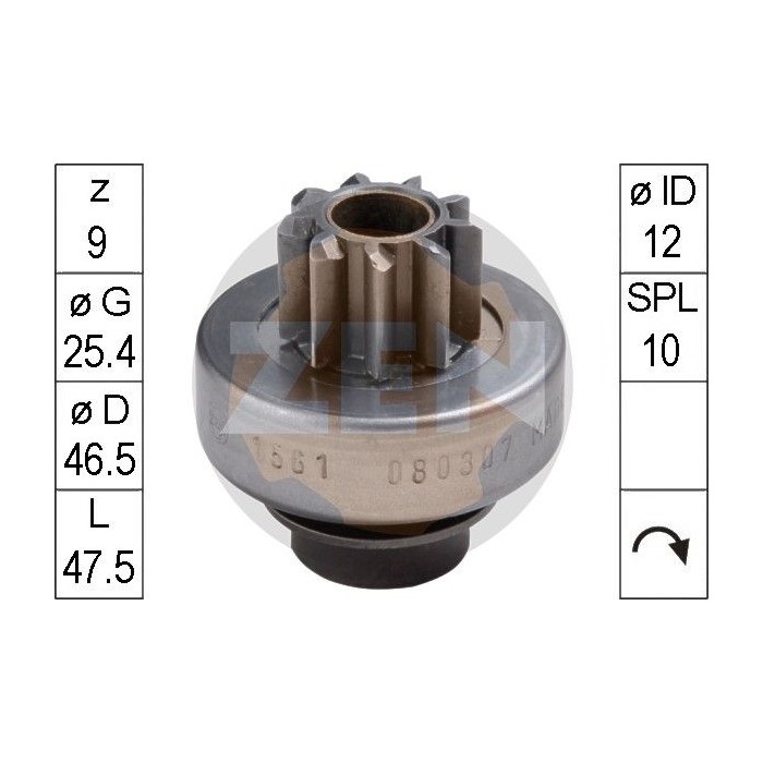 ERA Freilaufgetriebe, Starter ZN1561