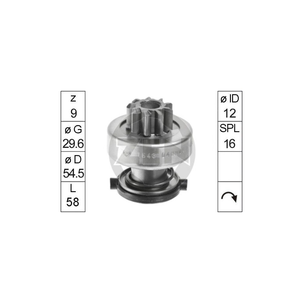 ERA Freilaufgetriebe, Starter ZN1643