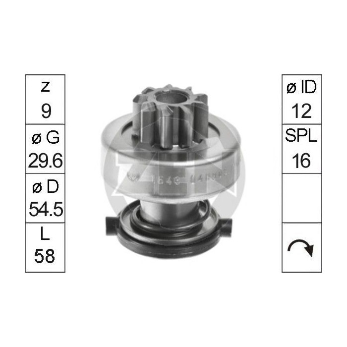ERA Freilaufgetriebe, Starter ZN1643