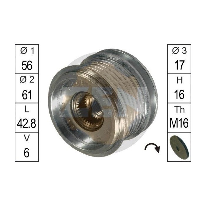 ERA Generatorfreilauf ZN5383