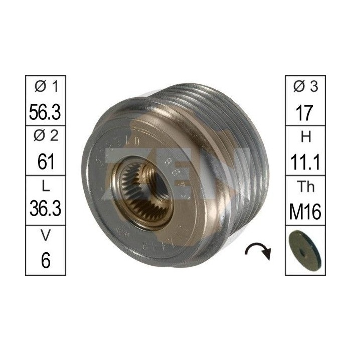 ERA Generatorfreilauf ZN5409