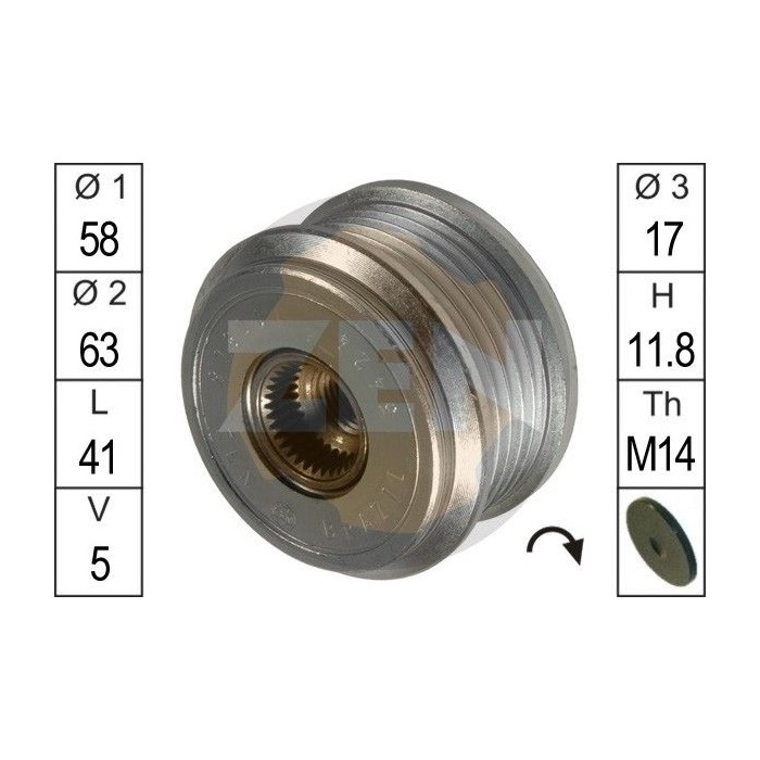 ERA Generatorfreilauf ZN5424