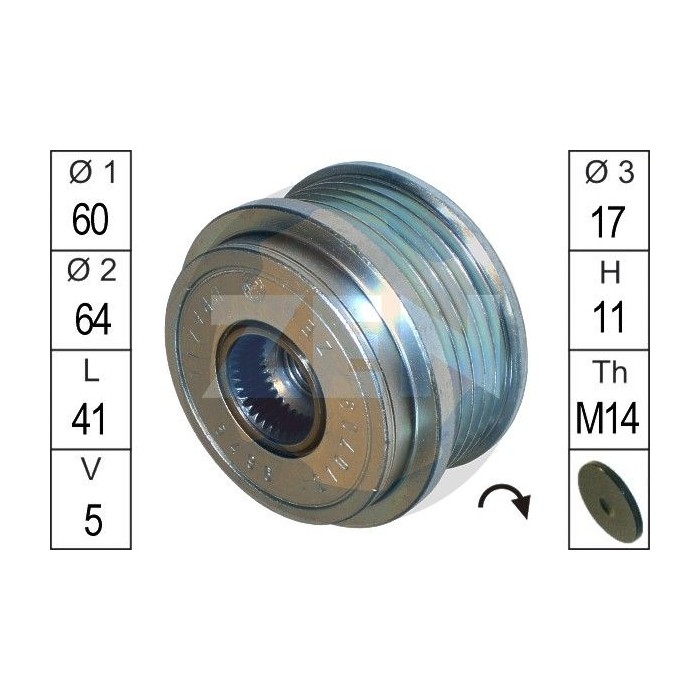 ERA Generatorfreilauf ZN5496