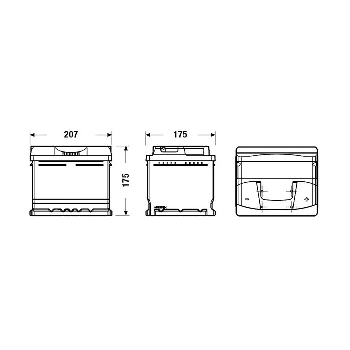 Starterbatterie Exide Eb442 44Ah 420A L1 12V