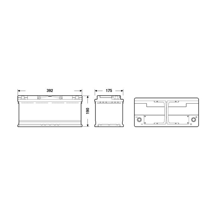 EXIDE AGM Starterbatterie EK1050