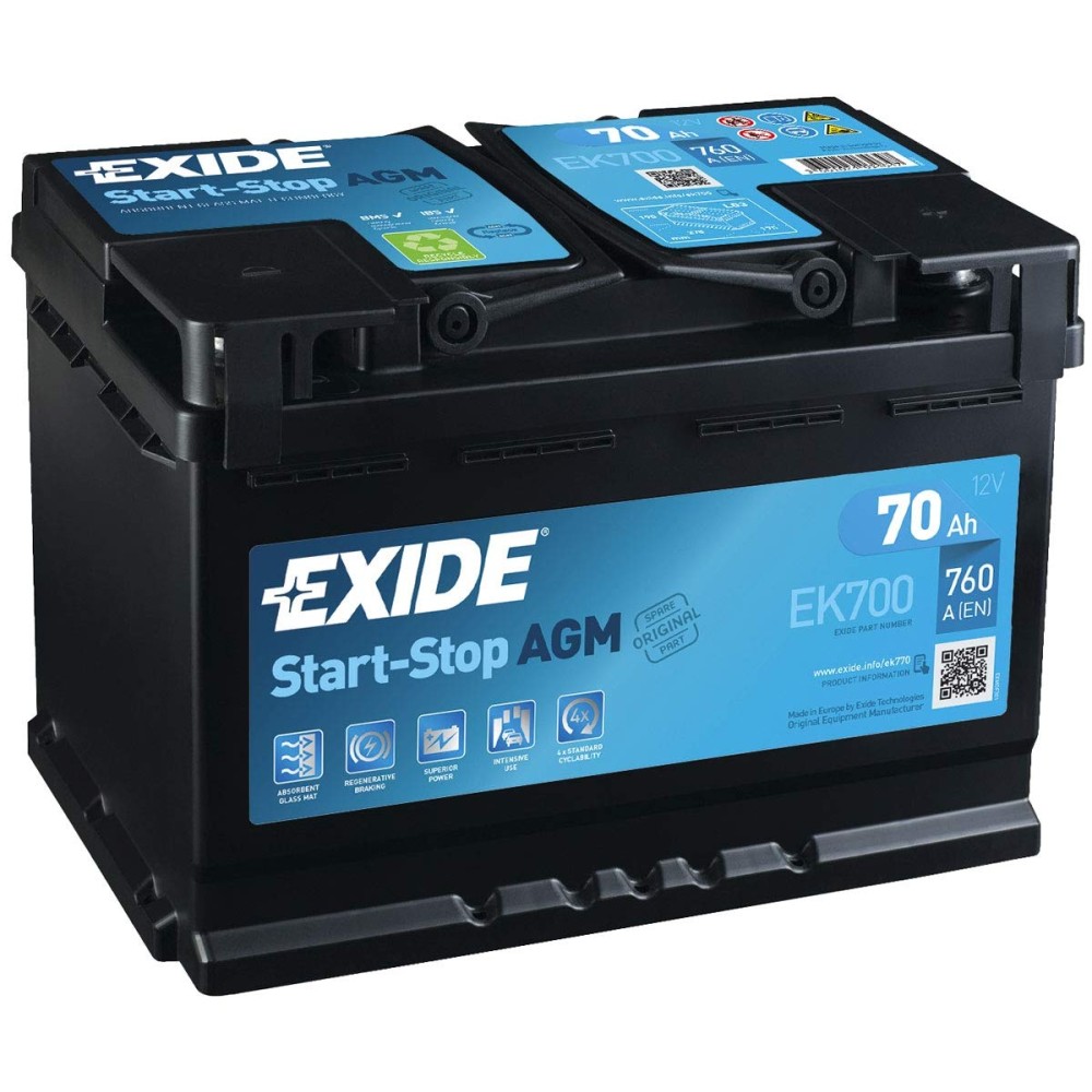 EXIDE AGM Starterbatterie EK700