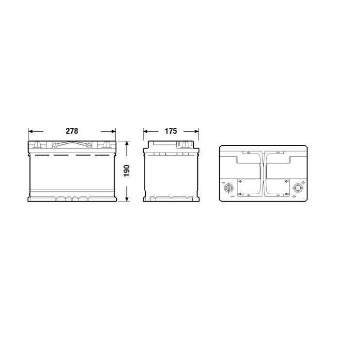 EXIDE AGM Starterbatterie EK700