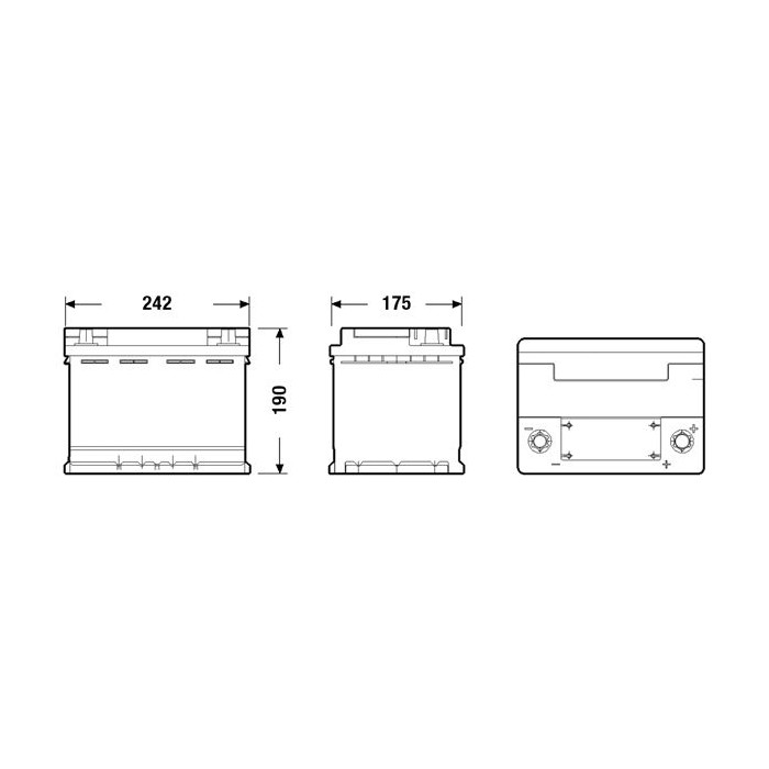 EXIDE AGM Starterbatterie EK600
