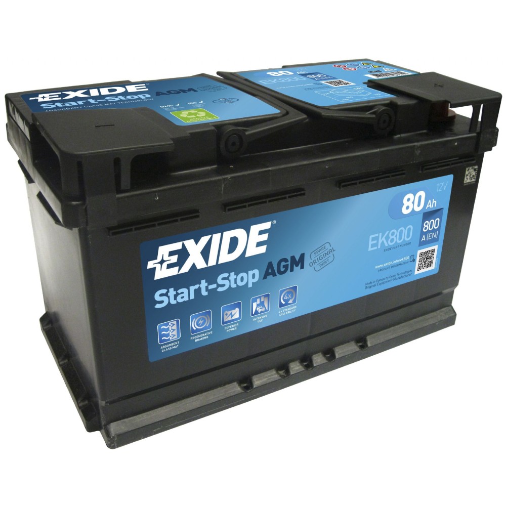 EXIDE AGM Starterbatterie EK800