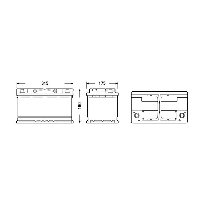 EXIDE AGM Starterbatterie EK800