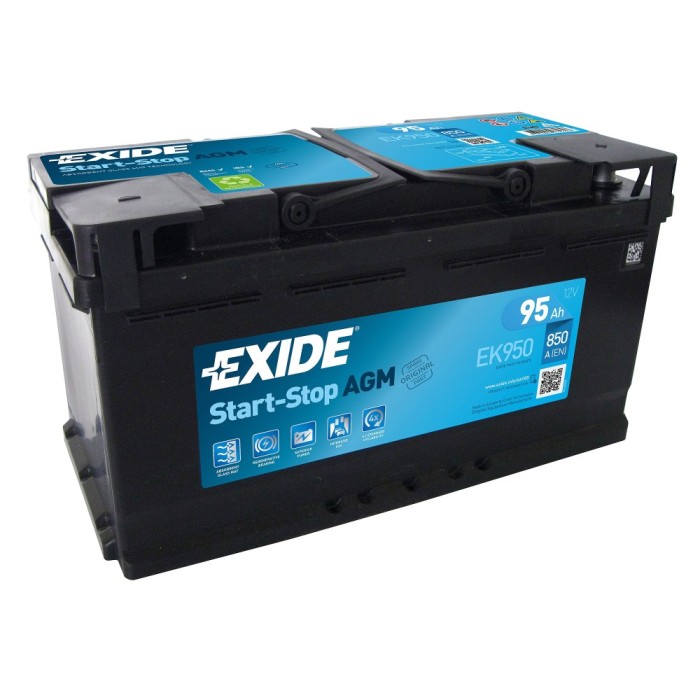 EXIDE AGM Starterbatterie EK950