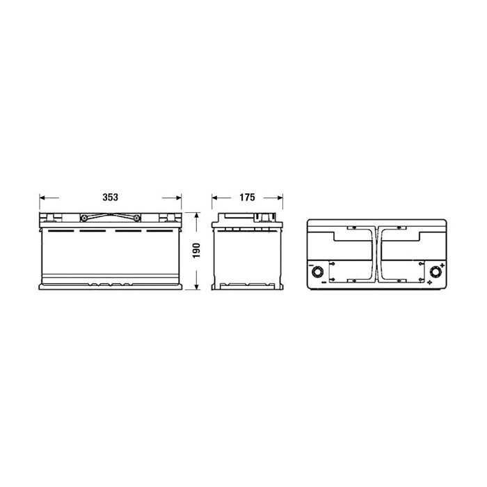 EXIDE AGM Starterbatterie EK950