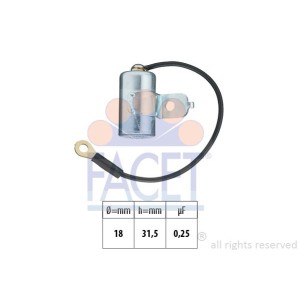 FACET Made in Italy - OE Equivalent Kondensator, Zündanlage 0.0397