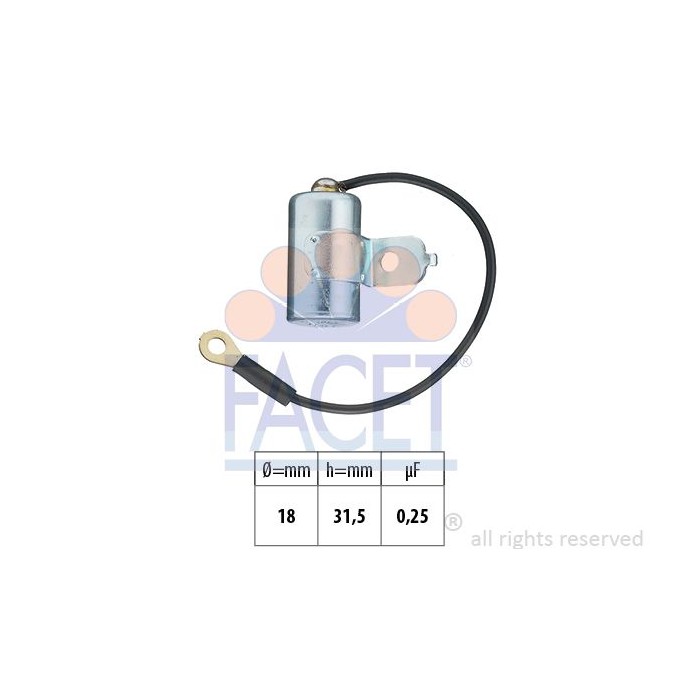 FACET Made in Italy - OE Equivalent Kondensator, Zündanlage 0.0397