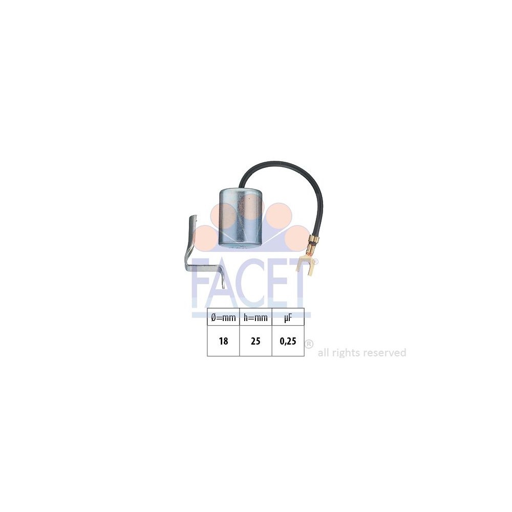 FACET Made in Italy - OE Equivalent Kondensator, Zündanlage 0.0617