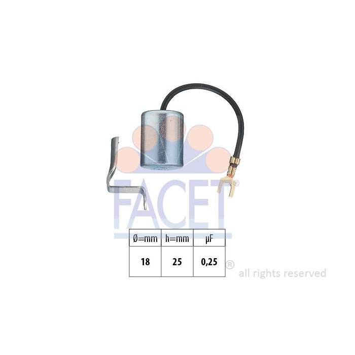 FACET Made in Italy - OE Equivalent Kondensator, Zündanlage 0.0617