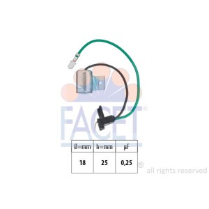 FACET Made in Italy - OE Equivalent Kondensator, Zündanlage 0.0628