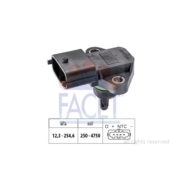 FACET Made in Italy - OE Equivalent Luftdrucksensor, Höhenanpassung 10.3131