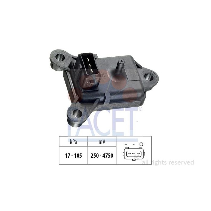 FACET Made in Italy - OE Equivalent Luftdrucksensor, Höhenanpassung 10.3003