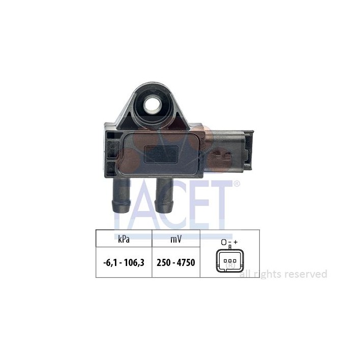 FACET Made in Italy - Sensor, Abgasdruck 10.3271