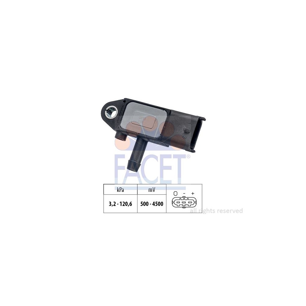 FACET Made in Italy - Sensor, Abgasdruck 10.3273