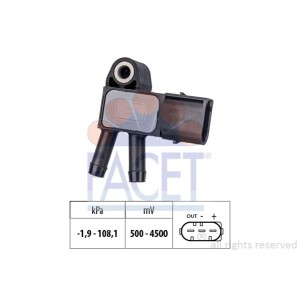 FACET Made in Italy - Sensor, Abgasdruck 10.3294