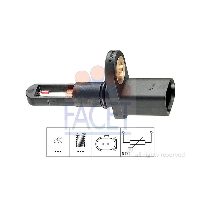 FACET Made in Italy - Sensor, Ansauglufttemperatur 10.4006