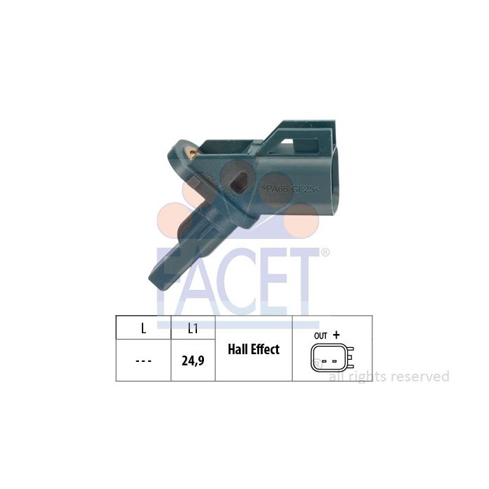 FACET Made in Italy - Sensor, Raddrehzahl 21.0002