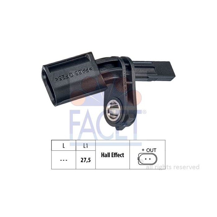 FACET Made in Italy - Sensor, Raddrehzahl 21.0006