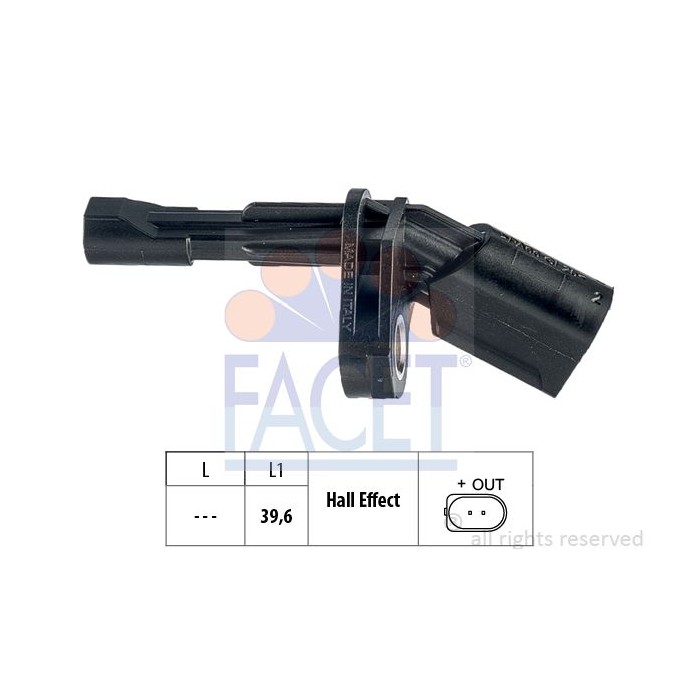 FACET Made in Italy - Sensor, Raddrehzahl 21.0008