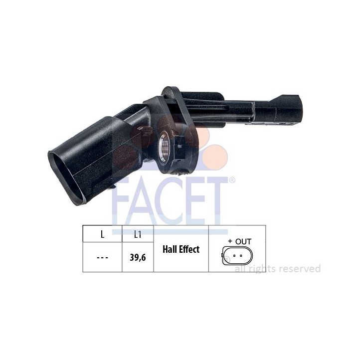 FACET Made in Italy - Sensor, Raddrehzahl 21.0009