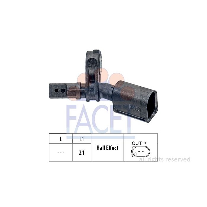 FACET Made in Italy - Sensor, Raddrehzahl 21.0010