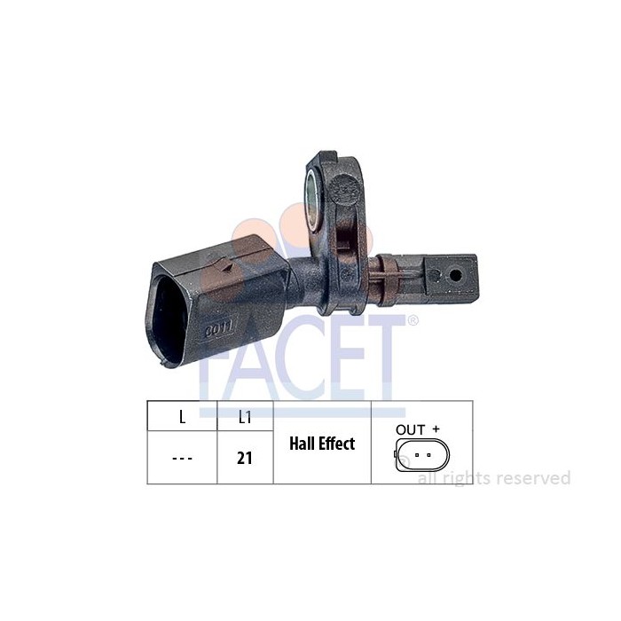 FACET Made in Italy - Sensor, Raddrehzahl 21.0011