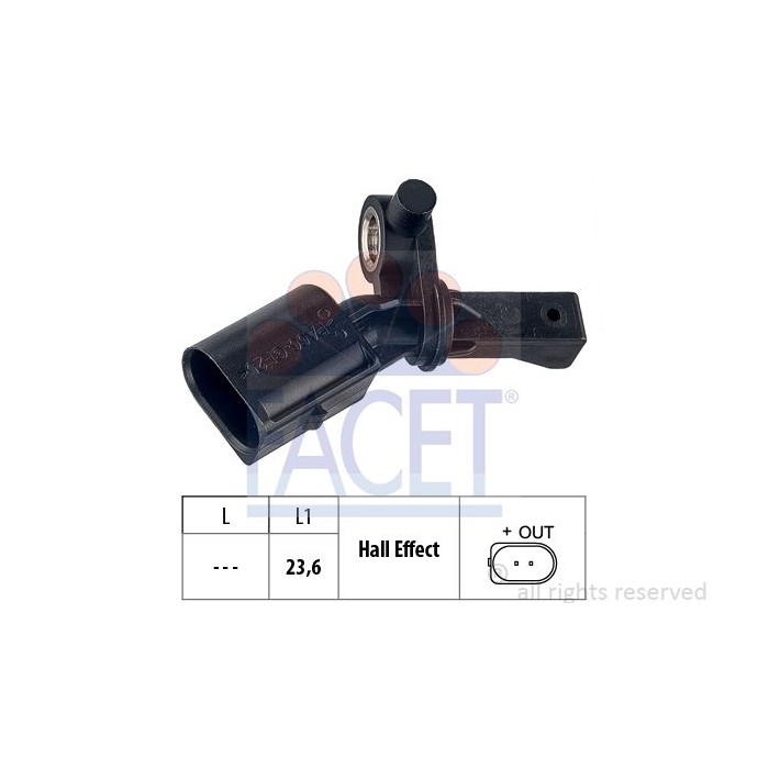 FACET Made in Italy - Sensor, Raddrehzahl 21.0012