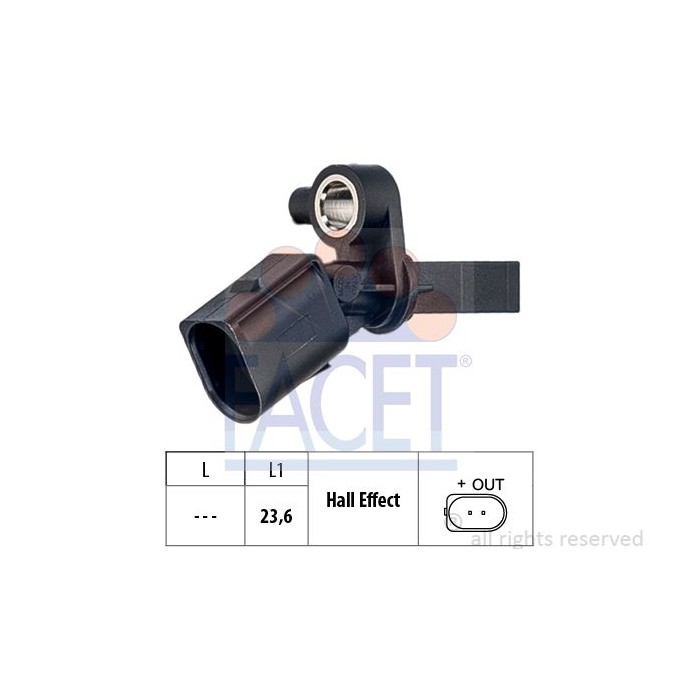 FACET Made in Italy - Sensor, Raddrehzahl 21.0013