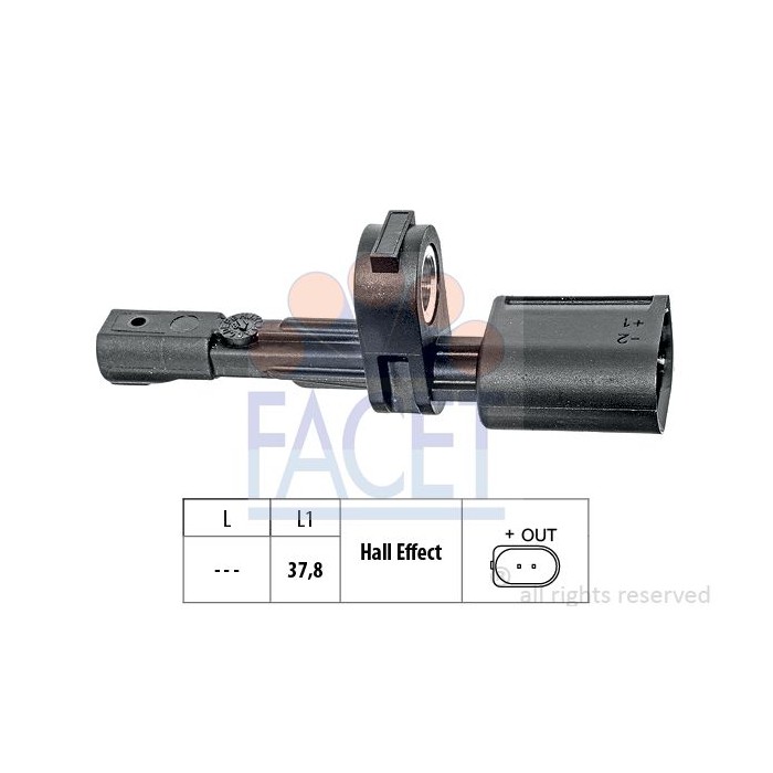 FACET Made in Italy - Sensor, Raddrehzahl 21.0017