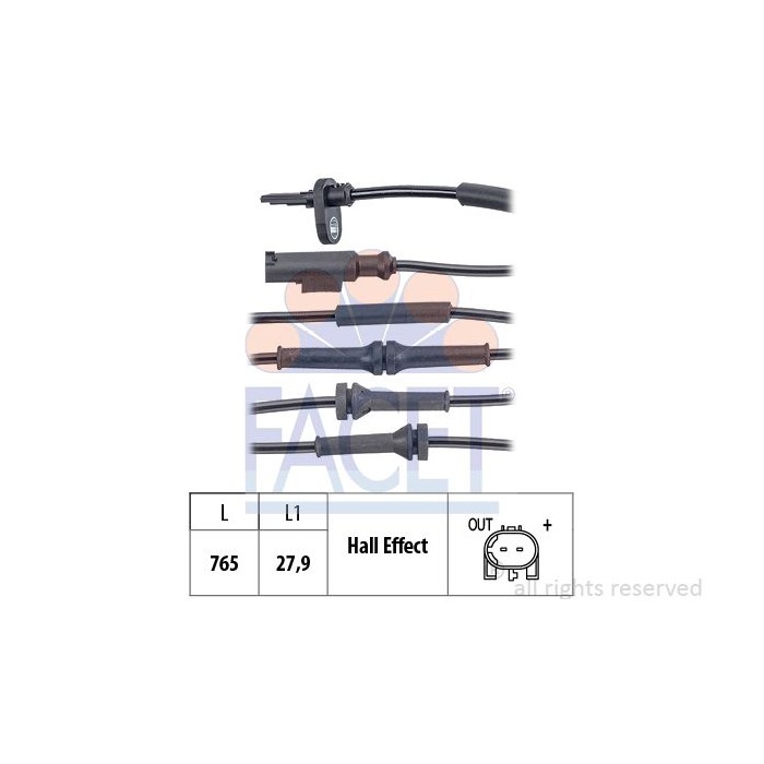 FACET Made in Italy - Sensor, Raddrehzahl 21.0074